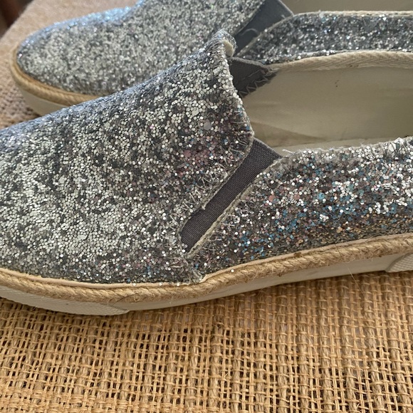 Jack Rogers Tucker Silver Glitter slip on shoes - Picture 8 of 9